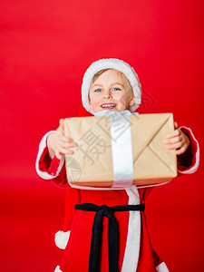 情感展示肖像小男孩打扮成圣诞老人购物礼童年新派对圣诞老人宝贝寒假快乐小男孩打扮成圣诞老人购物礼童年新派对圣诞老人宝贝图片