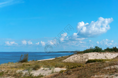 夏天的海边沙丘夏天海边晚上风景天气图片