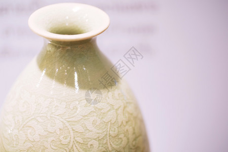 自制传统的水壶古代土陶瓷背景的原始工艺图片