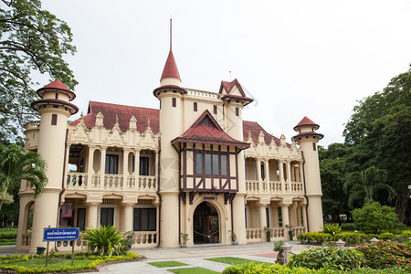 NakhonPathom省宫殿这栋大楼是独一无二的特旅行建筑学图片