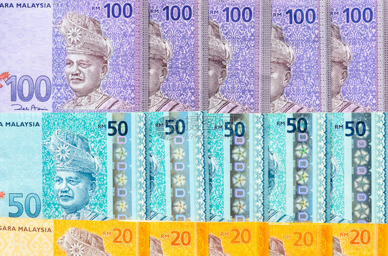 速度金融的我马来西亚林吉特货币林吉特钞票背景纸币205林吉特钞票注金融概念图片