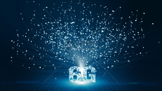 蜂窝6G高速连接未来时代的抽象数字技术背景概念摘要播送互联网图片