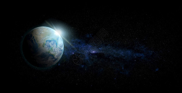 旅行由美国航天局提供的这幅图像元素空间背景上日出的行星地球仙女座辉光图片