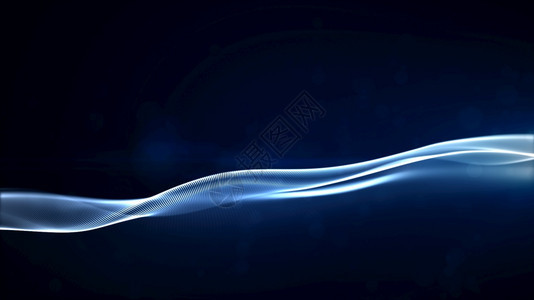圆圈循环粒子蓝色纹理微和光抽象背景图片