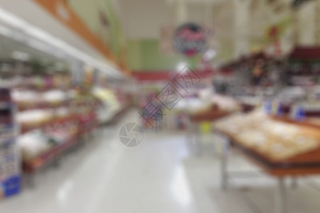 抽象的摘要模糊超市和购物商场内地零售店背景介绍购物中心货图片