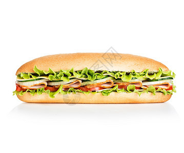 食物吃包子孤立在白色背景上的皇家三明治图片