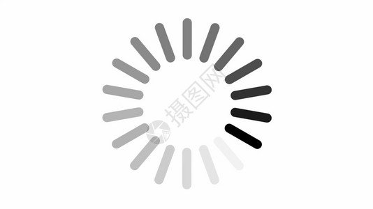 在白色背景动画上加载圆形图标用Alpha频道加载白背景动画圆圈色的指示图片