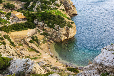 古地方Hraion天堂海滩在希腊天堂海滩希腊经典的上帝图片