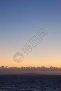 天空照片来自葡萄牙海岸日落的华丽景色照片夏天晚上图片