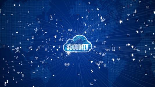 使成为技术网络和数据连接安全网络字云计算网络安全概念电子计算机网络安全概念系统现代的图片