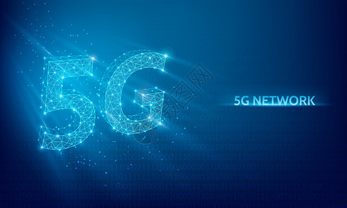 数字的5G网络技术蓝色背景数字据无线互联网技术wifi连接移动网络和互联矢量图络技术背景无线互联网技术插图无线的图片