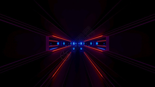 激光轻游戏主题4kuhd3d号走廊插图背景照亮墙未来区4k3d插图背景灯房间技术图片