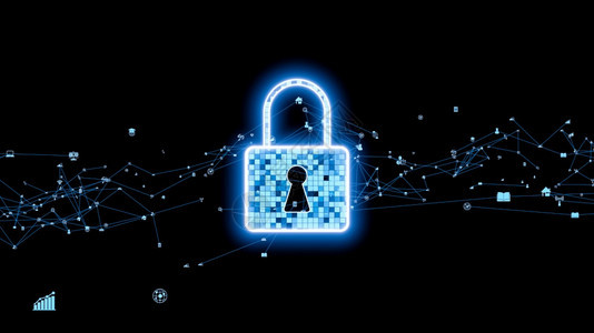 有远见的网络安全加密技术保护数据隐私3D渲染计算机图形有远见的网络安全加密技术保护数据隐私网络犯罪登录图片