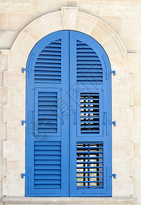 Wooden窗百叶塞浦路斯Limassol的关闭旧封式被风化过的木窗户有质感的老图片