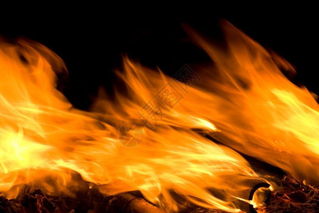 抽象的火焰随风而起生动的危险魔法图片