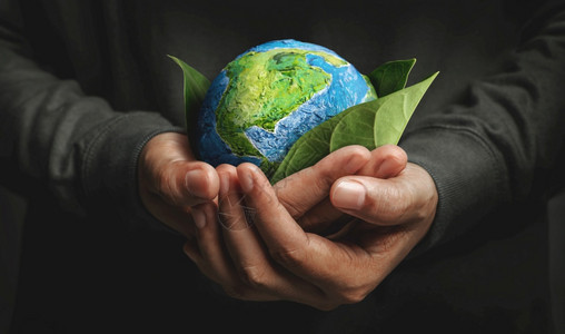 世界地球日绿色能源可再生持续资源环境背景图片