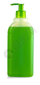 绿色塑料洗涤剂容器瓶厨房清洁器肥皂图片