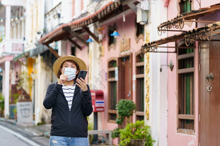 普吉岛户外人在泰普吉老城区PhuketOldTowet普吉Phucket图片