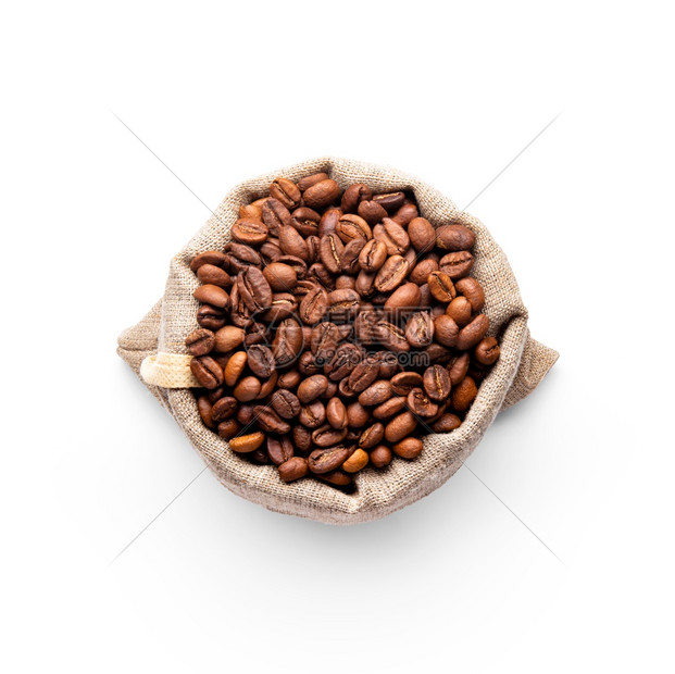 袋装的咖啡豆图片