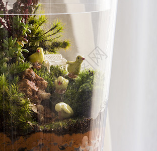 陶瓷制品叶子客厅的瓶装花园饰树图片