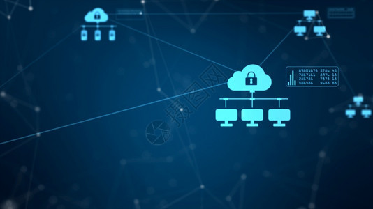 锁技术网络和数据连接安全网络和个人信息网络安全概念保护数字的图片