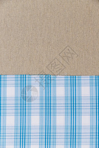 蓝色的复古格形型纺织品平袋布格子图片