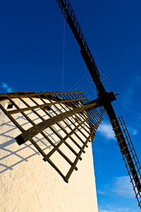 结石白色的旅游CastillalaMancha风车区典型图片