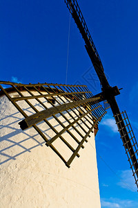 CastillalaMancha风车区典型西班牙语旅游典型的图片