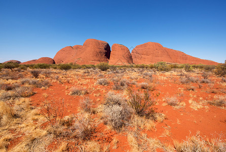 澳大利亚北部地区Olgas的KataTjuta土著原住民圆顶图片