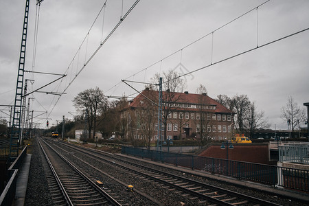 商业旧式欧洲风格的火车站台平户外现代的图片