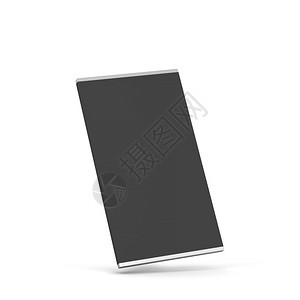 黑色的巧克力条包装3d插图以白色背景隔离可卡路里图片