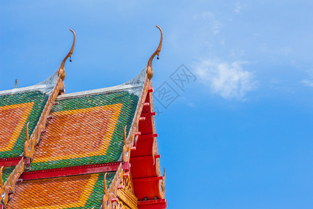 泰国非常美丽和宁静的寺庙云地点修道院图片