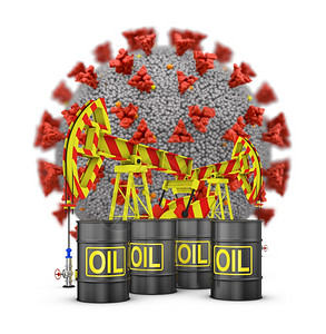 行业柴油机Corona石油桶和白底3D转化水泵危机图片