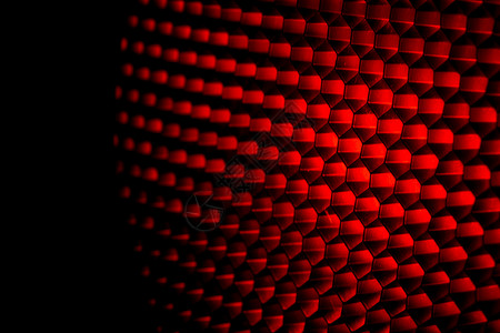 黑色的红和深金属六边形态的深金属抽象图样背景光改灯设备金属蜂蜜comb未来型态蜂蜜网格络有创造力的红色背景图片
