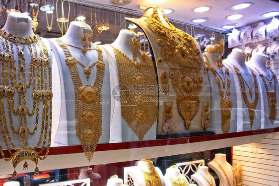 知名黄金市场旅游景点珠宝首饰店Dubai的参观地光胜珠宝装饰店商业纳达林文化图片
