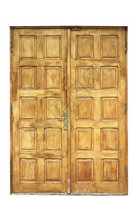 装饰风格光滑的为设计而将白色隔开的旧木门正面图片