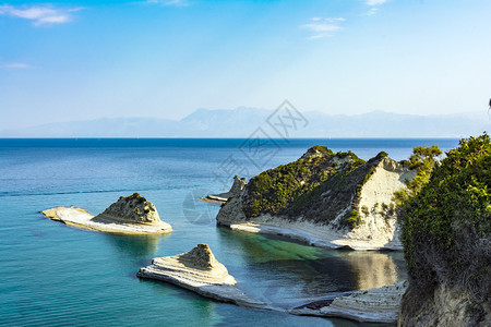 希腊科孚岛德拉斯蒂角是希腊科孚岛最北端的德拉斯蒂角风景自然支撑图片