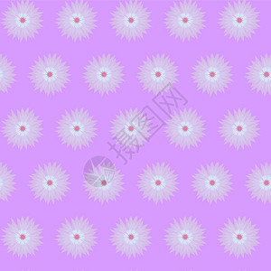 紫色花矢车菊孤立在白色背景卡通centaureacyanus插图无缝模式与紫罗兰色花矢车菊孤立在白色背景卡通插图绘画叶子标签图片