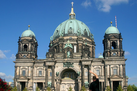柏林大教堂或多姆德国欧洲历史建造新教图片