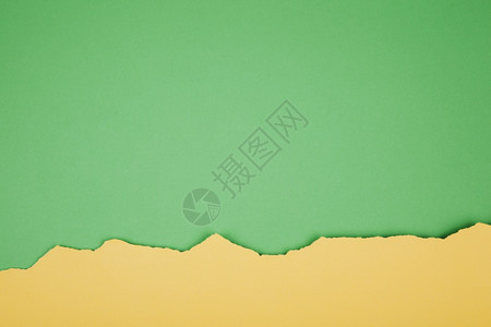 绿色黄撕纸分辨率和高品质的美丽光照亮绿色黄粉条纸高质量美容照片概念剪贴簿横幅红色的图片