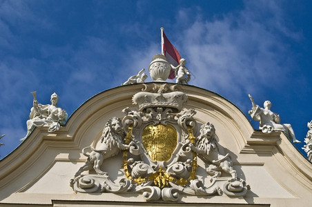 艺术建造白色的维也纳贝尔戴宫殿的详情图片