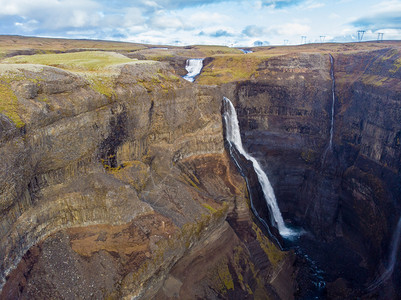 雷尼斯法拉太阳峡谷冰岛自然海弗斯瀑布景观全和冒险概念背历险图片