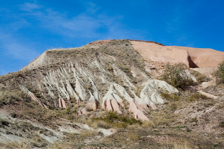 景观卡帕多西亚土堤侵蚀耳其岩石天空图片