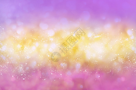 闪光散焦优质的紫色和黄闪亮的古年光灯在节日和庆祝活动时不注重背景图片