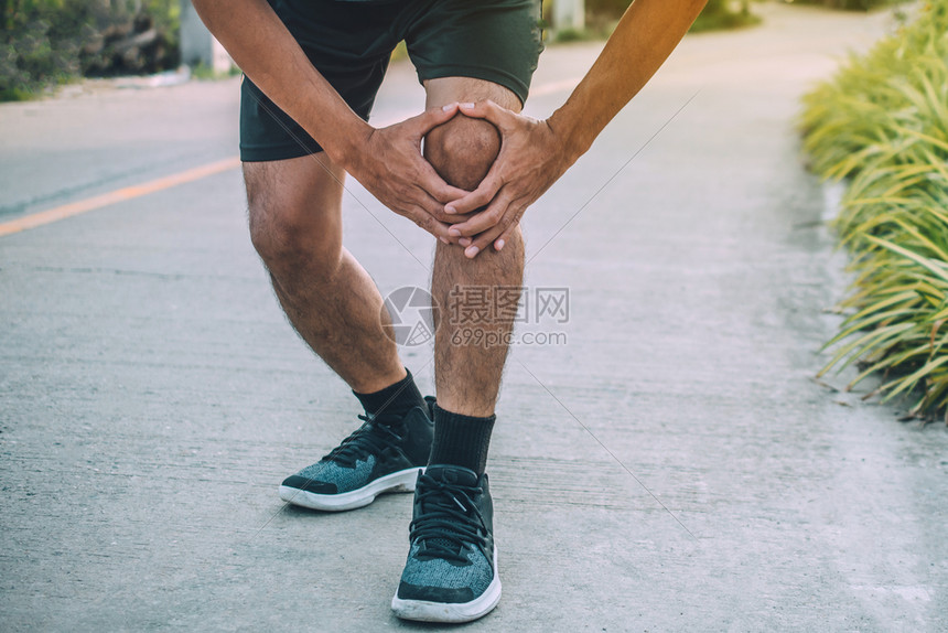 竞技疼痛跑腿人运动健康跑步图片