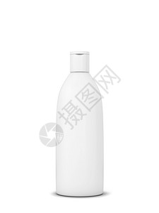 化妆品包装白色背景上隔离的洗发水或凝胶瓶3d插图脸肥皂干净的图片