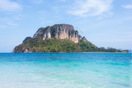 泰国塞岛的海景和洋图娱乐支撑清除图片