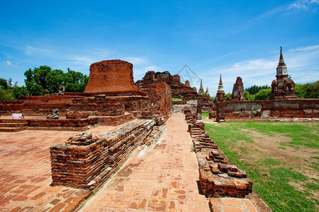 历史的佛教徒宗古代泰国阿尤塔亚图片