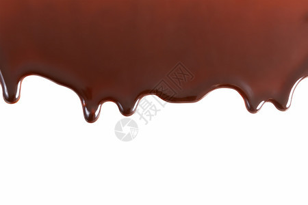 白色背景纹理图案模式上的融化巧克力滴溪流果仁糖白色的图片