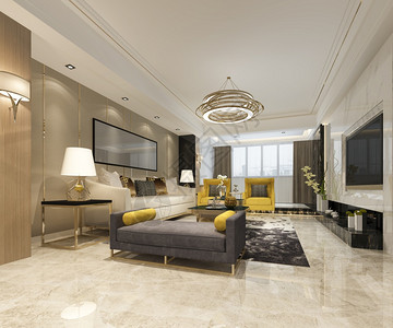电视屋枕头3d提供豪华和现代客厅及皮革沙发图片